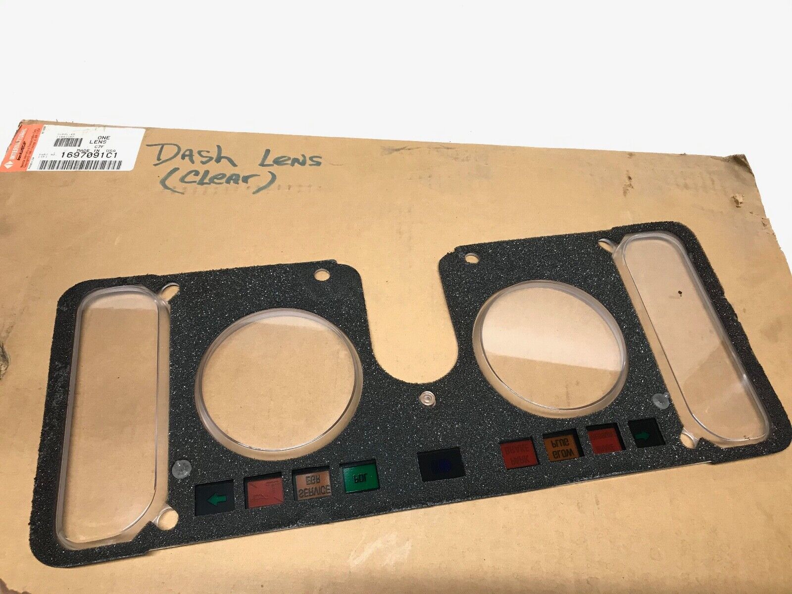 GENUINE INTERNATIONAL OEM 1697091C1 LENS C7F DASH BOARD INSTRUMENT PANEL - HotCarParts