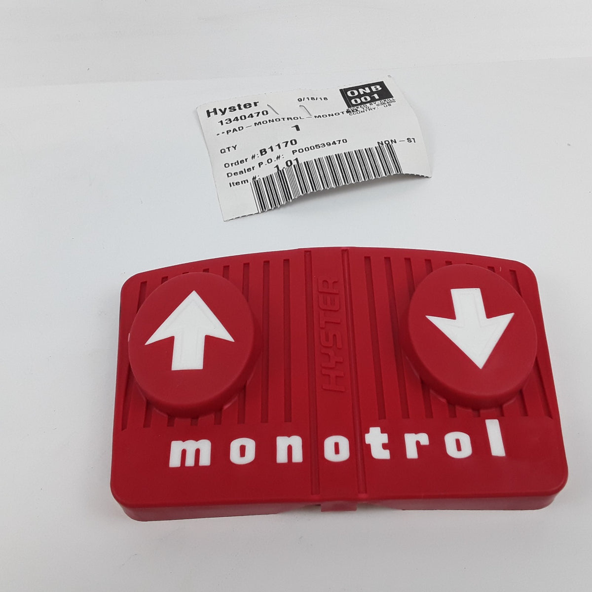 Genuine Hyster 1340470 Forklift Trucks Pedal Pad 5800475-27 Yale Monotrol System