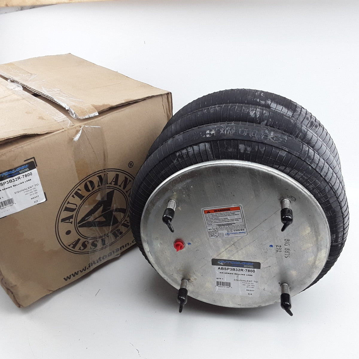 Automann ABSP3B32R-7800 Air Spring Rolling Lobe Triple Convoluted