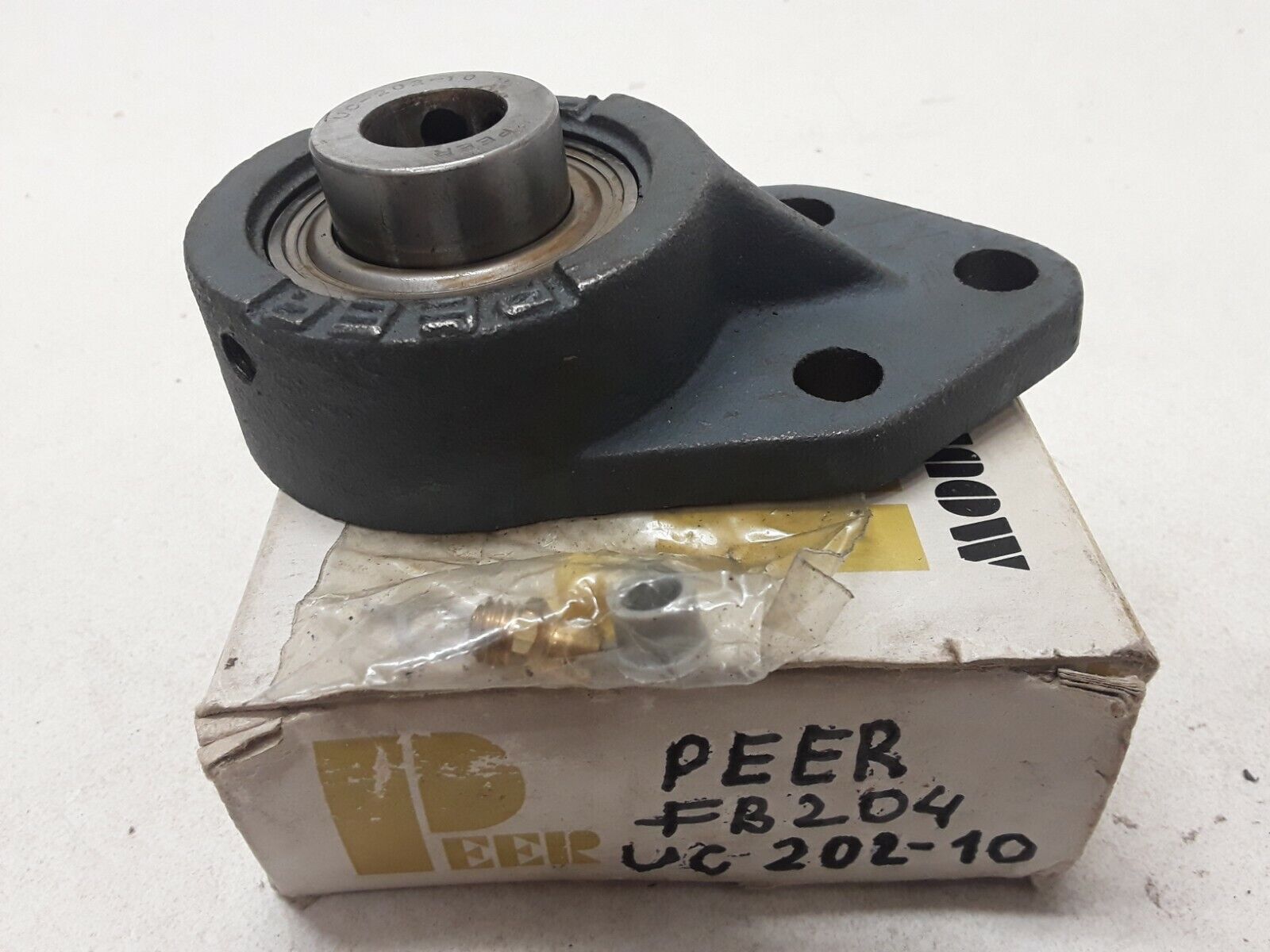 OEM PEER UCFB204 Bearing 3 Bolt Flange Bracket Cast Iron 3/4" Bore PEER FB204 - HotCarParts