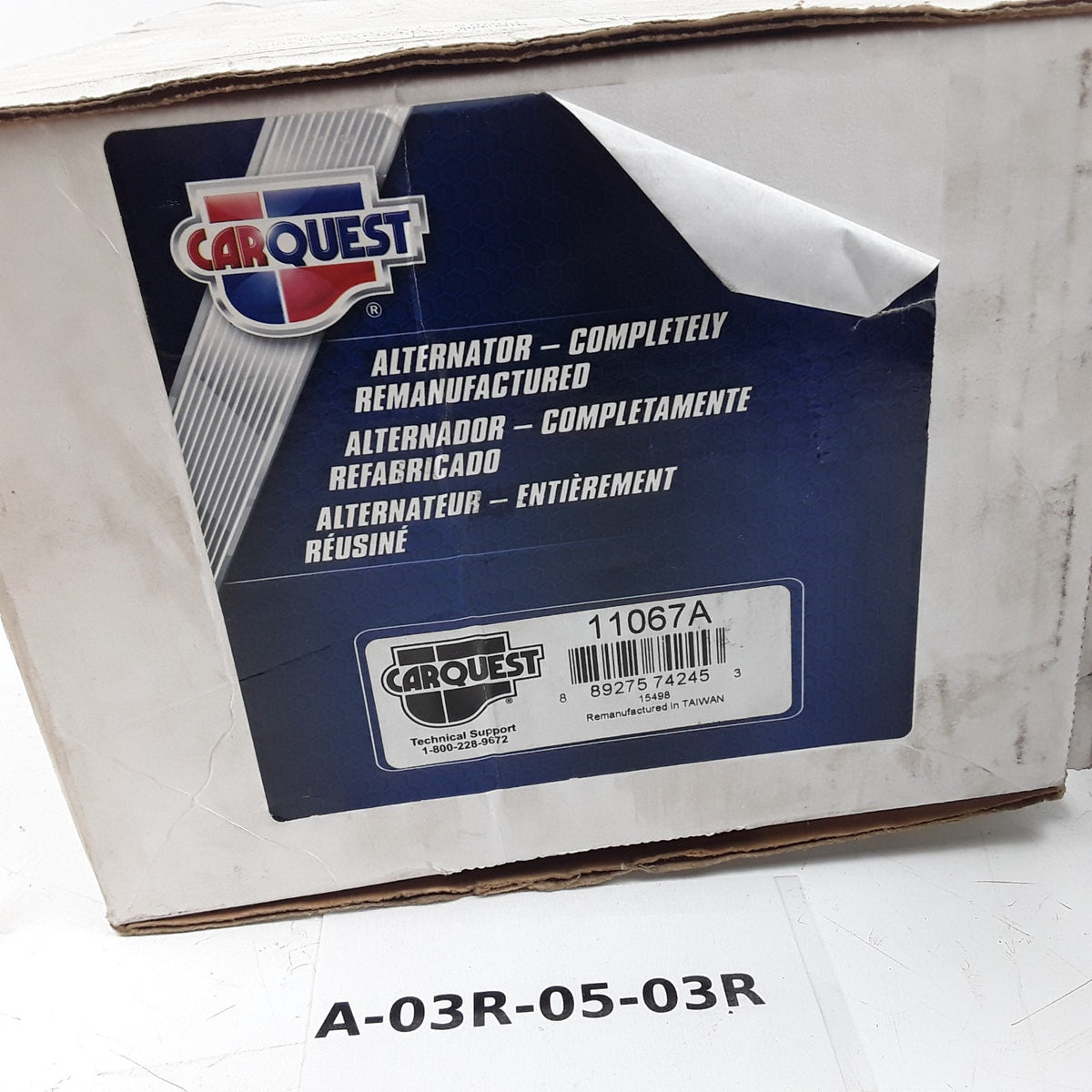 Carquest 11067A Alternator Fits BMW 745Li 745i (2002 2003 2004) V8 4.4L