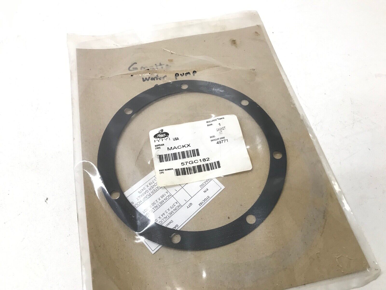 GENUINE Mack 57GC182 Water Pump Gasket - HotCarParts