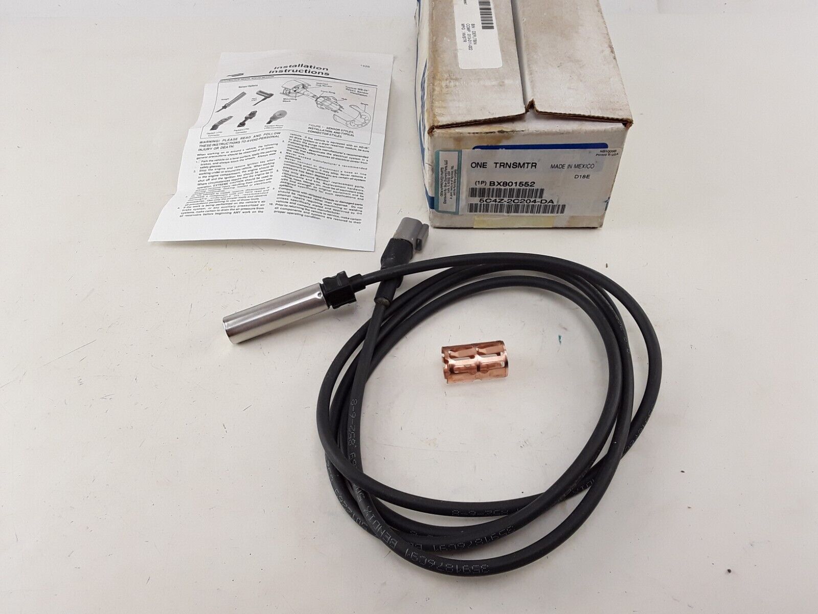 Genuine Bendix BX801552 Transmitter ABS Wheel Speed Sensor 5C4Z-2C204-DA - HotCarParts