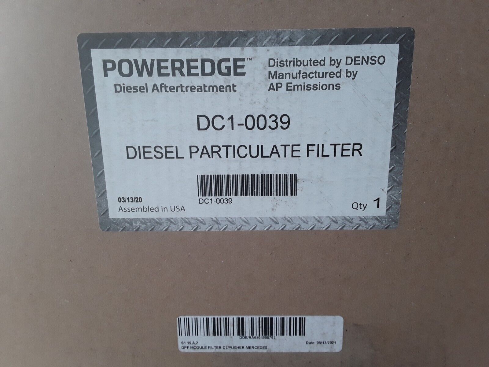 DENSO DPF Particulate Filter FOR DETROIT DIESEL MB OMB926 FOR MERCEDES MBE926 - HotCarParts