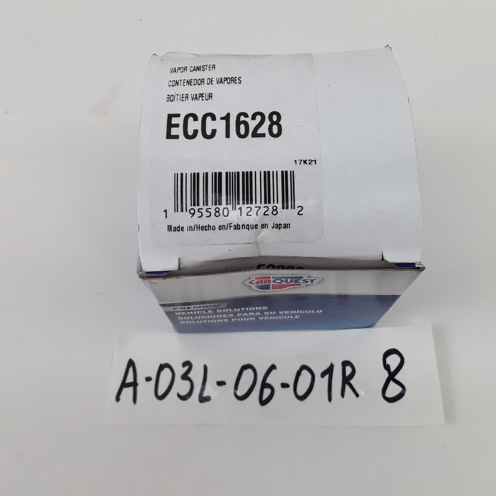 Carquest ECC1628 Fuel Vapor Canister Filter Fits Mazda MPV (2002 2003 2004-2006)