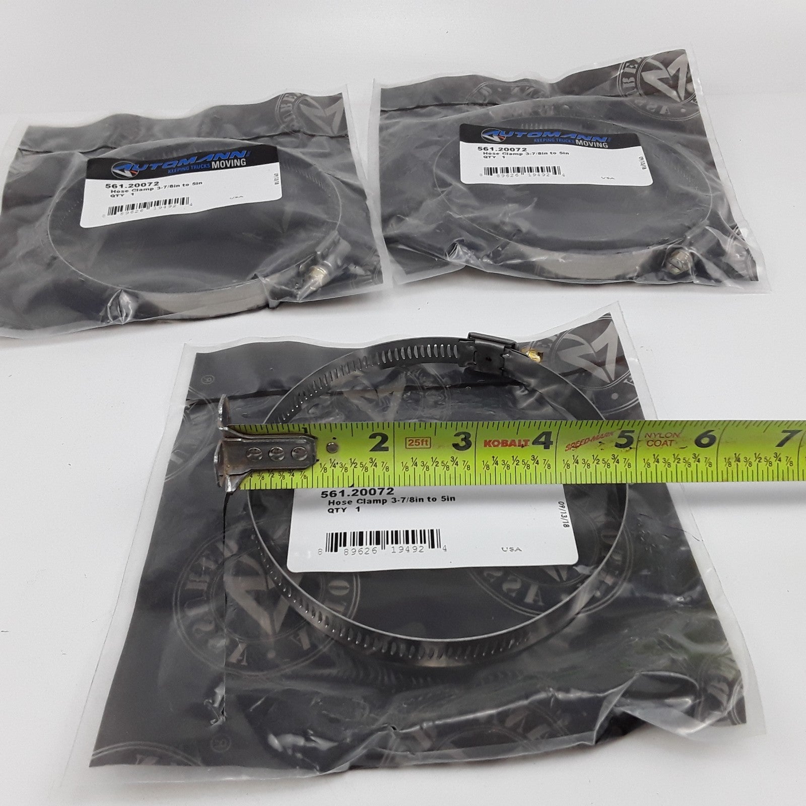Automann 561.20072 Hose Clamp Assembly 3-7/8 in to 5 in Set of 3 Clamps