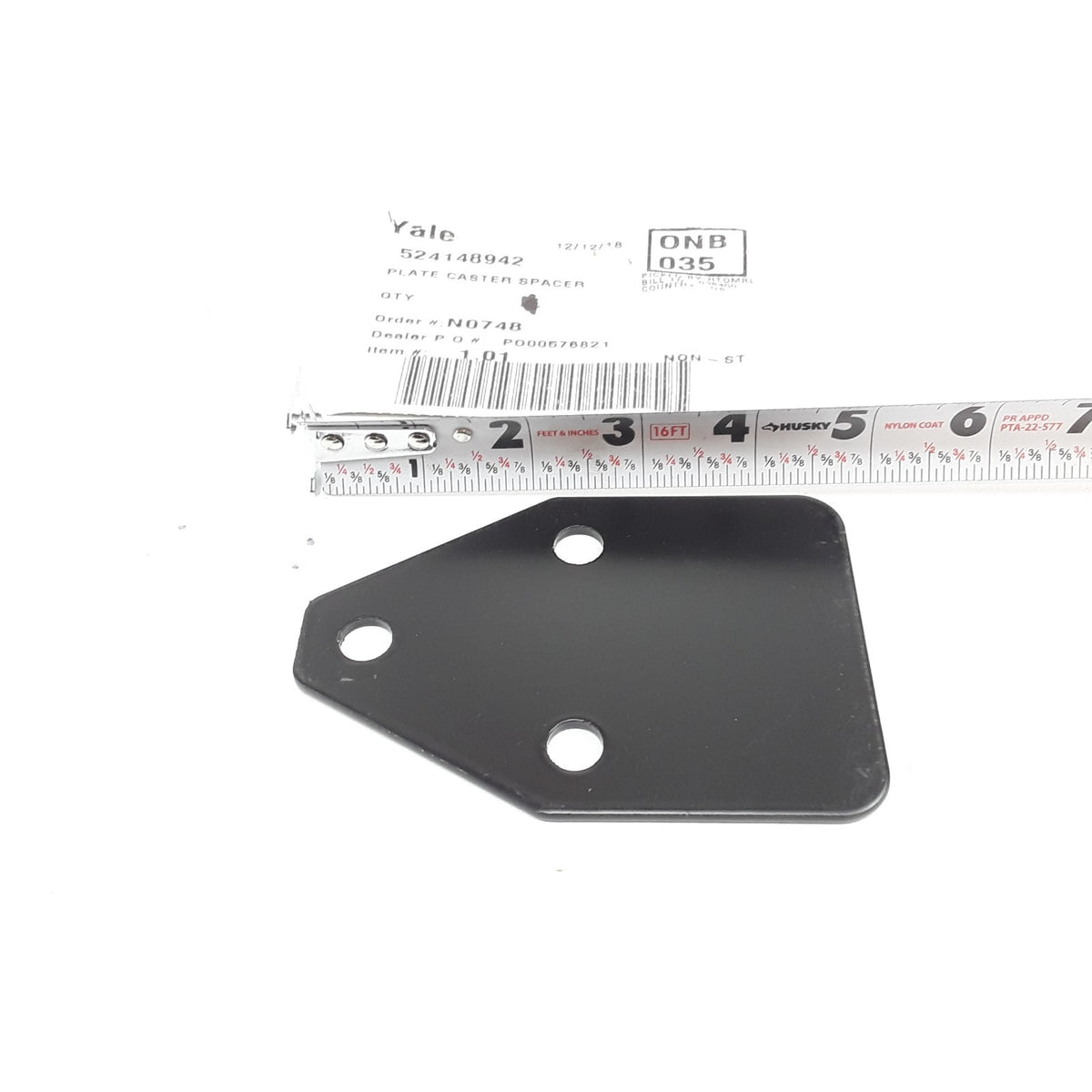 Yale 524148942 Plate Caster Spacer Fits Yale Forklift MPW045E MPB040E MPW050E