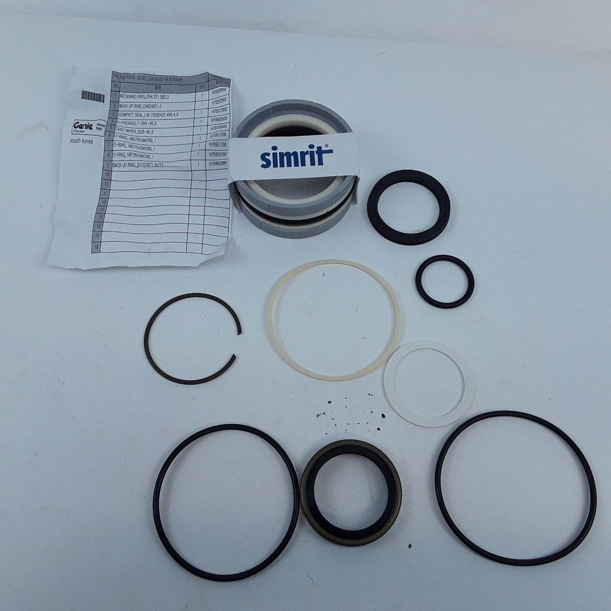 Genie 94253GT Seal Kit Hydraulic Cylinder Lower Boom Lift Cylinder Z-34/22DC