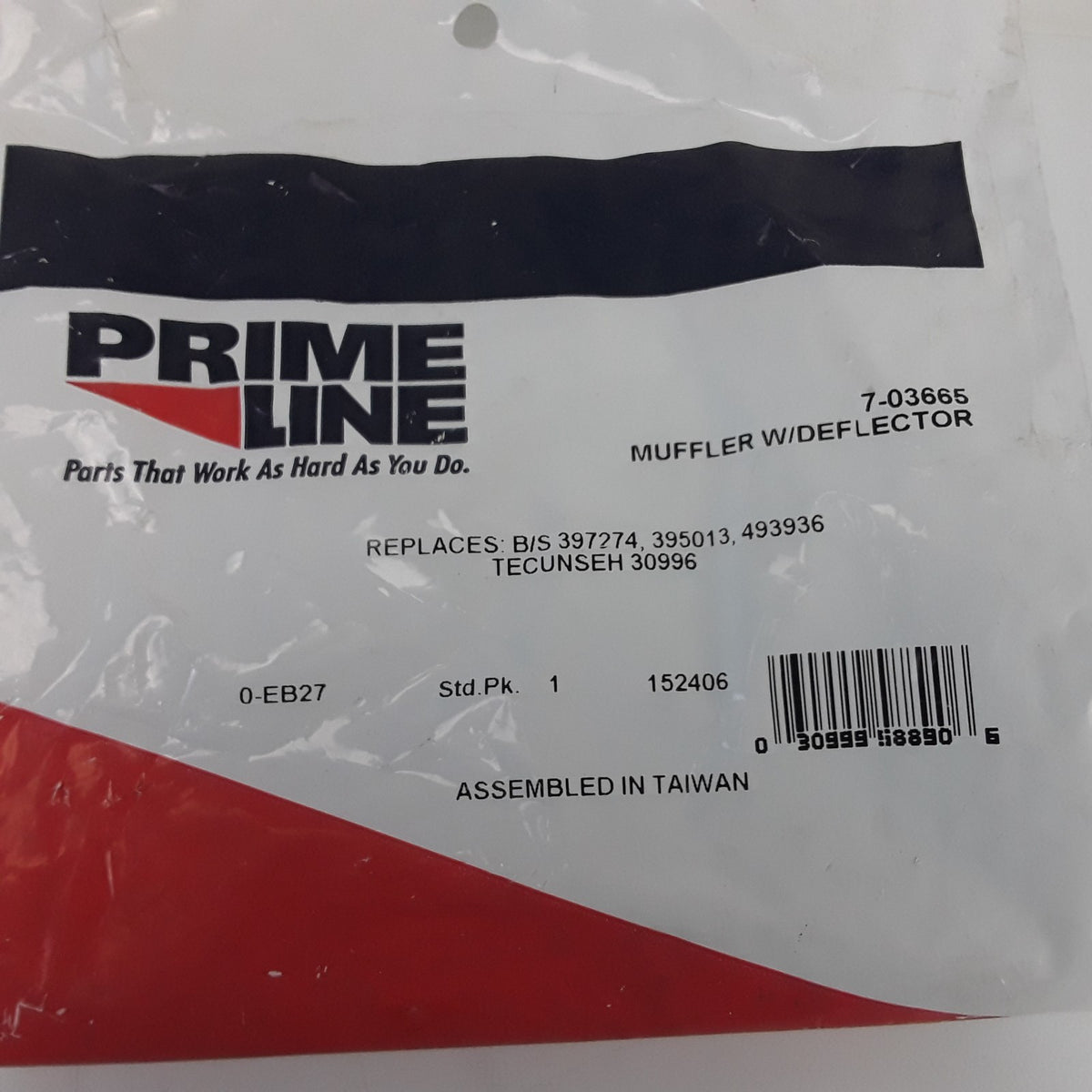 Prime Line 7-03665 Engine Muffler with Deflector Replaces 397274 395013 493936
