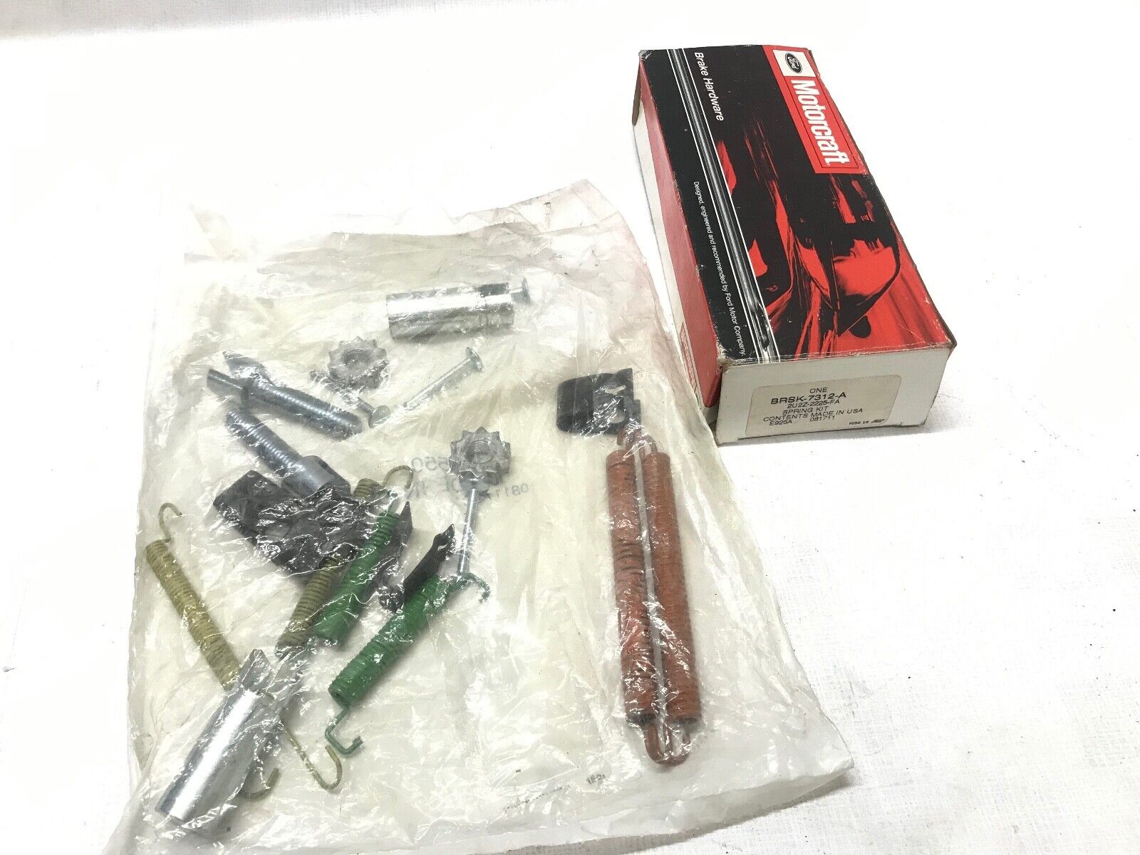 Drum Brake Adjusting Spring Kit Rear Motorcraft BRSK-7312A - HotCarParts