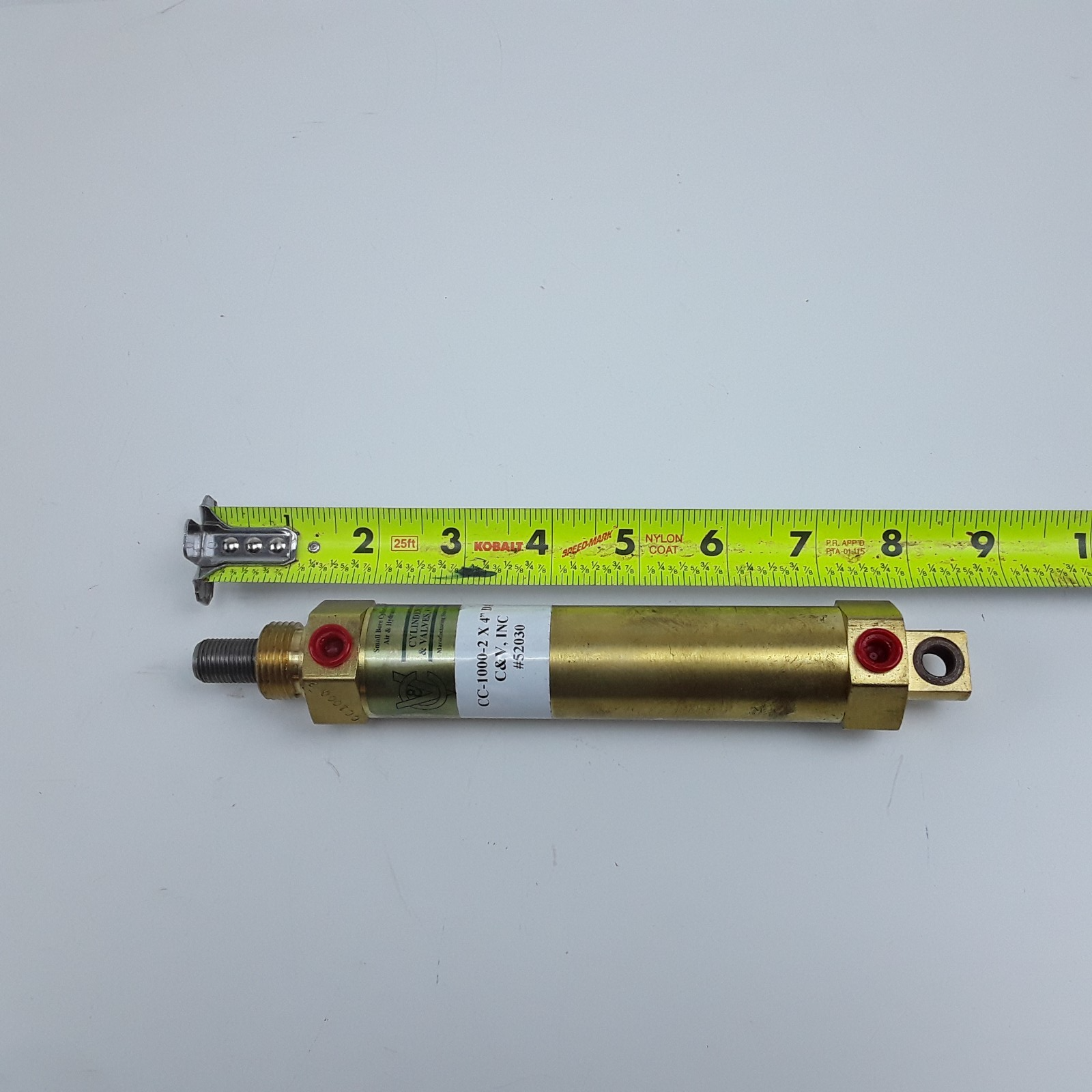 C & V CC-1000-2 X 4" DA Small Bore Cylinder Air & Hydraulic Valves 500 PSI