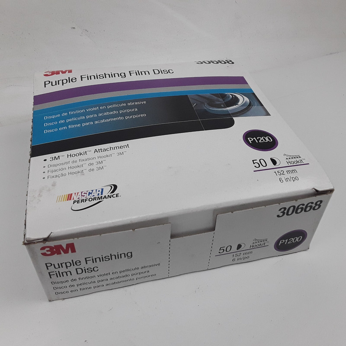 3M 30668 Purple Finishing Film Abrasive Disc 6 in P1200 50 Discs Per Carton
