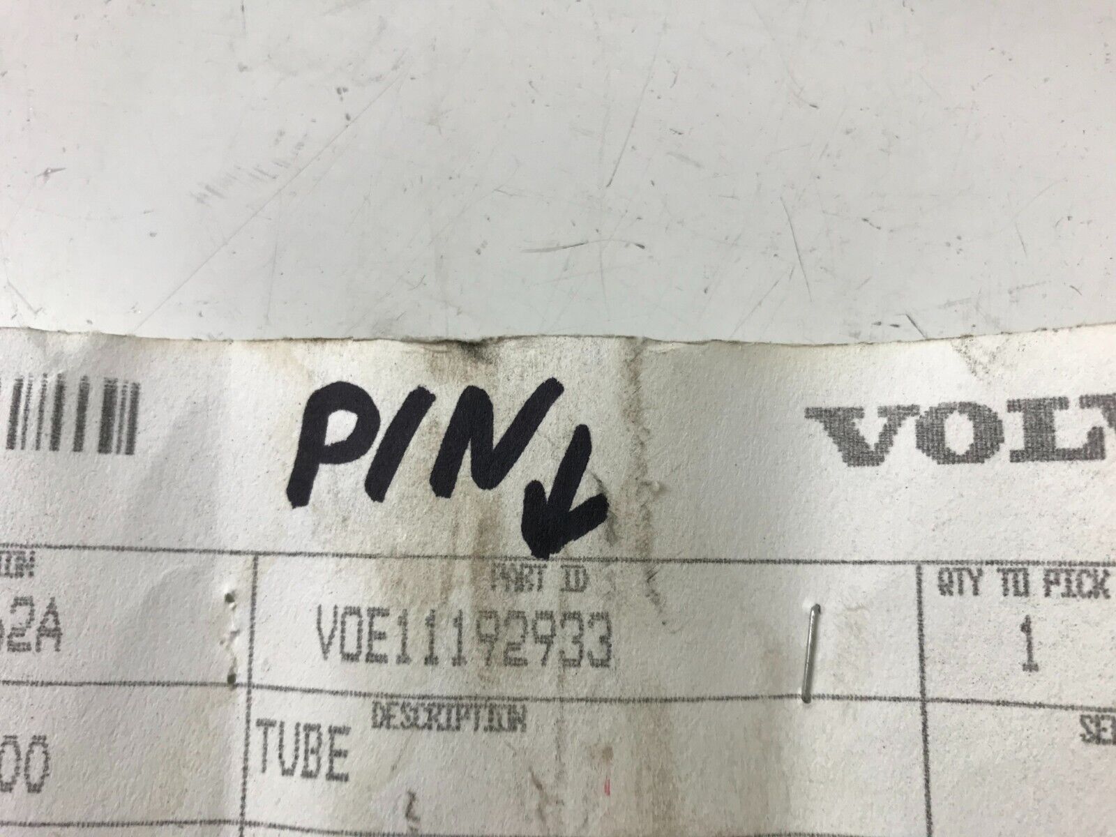 GENUINE OEM Volvo TUBE Brake Pipe VOE11192933 VOE 11192933 FAST SHIPPING - HotCarParts