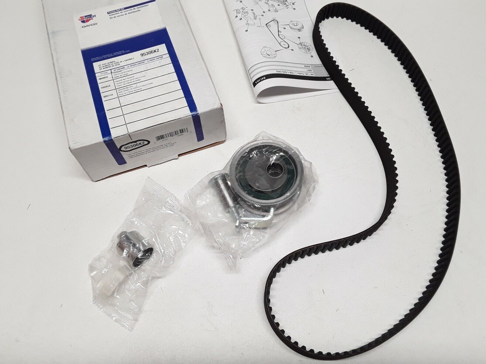Engine Timing Belt Kit-w/o Water Pump Dayco 95306K2 fits Audi fits Volkswagen - HotCarParts