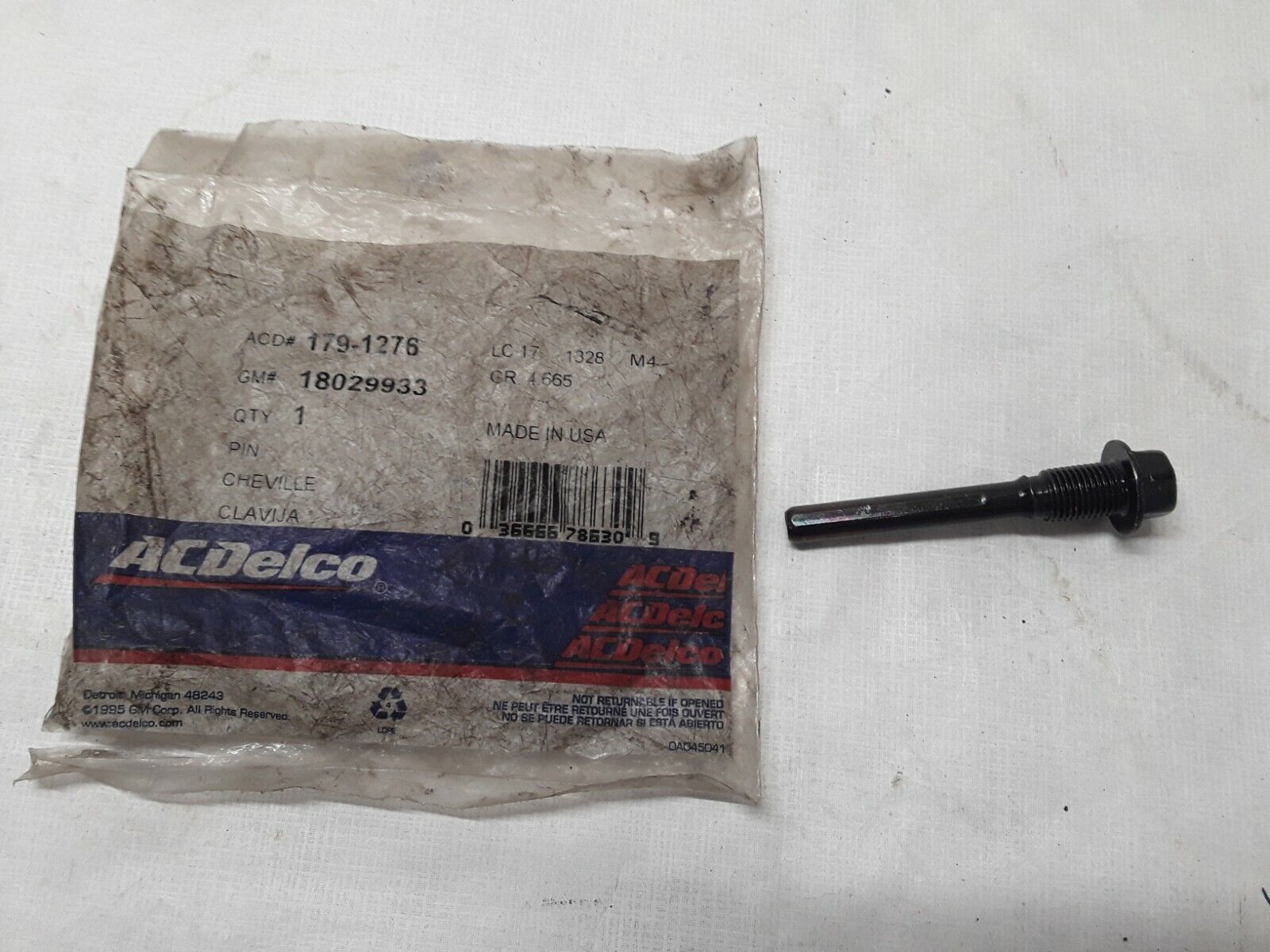 Disc Brake Caliper Bushing-Sleeve Original Equip Data GM#18029933 ACD#179-1276 - HotCarParts