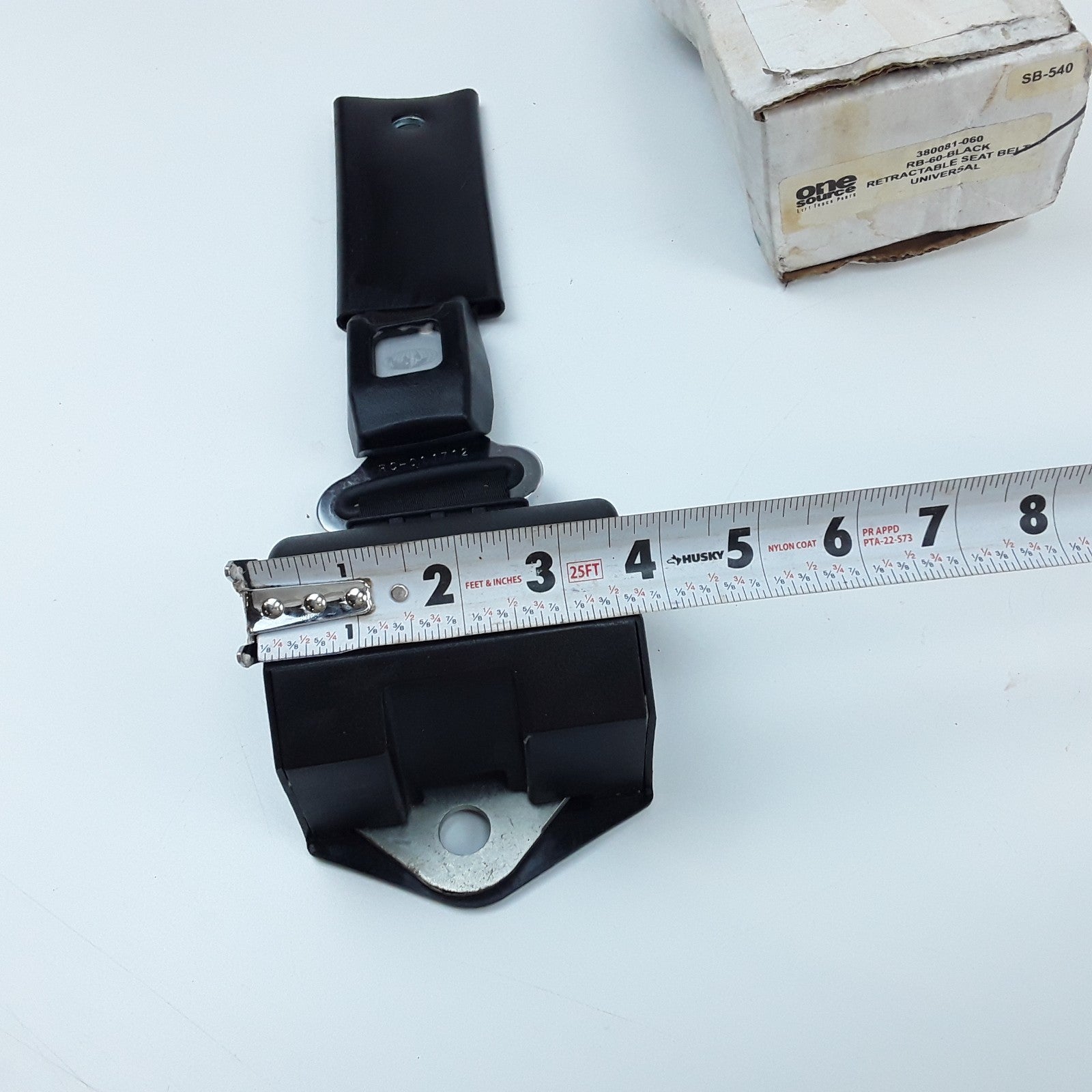 One Source 380081-060 Forklift Retractable Seat Belt 60-Inch Black For Universal