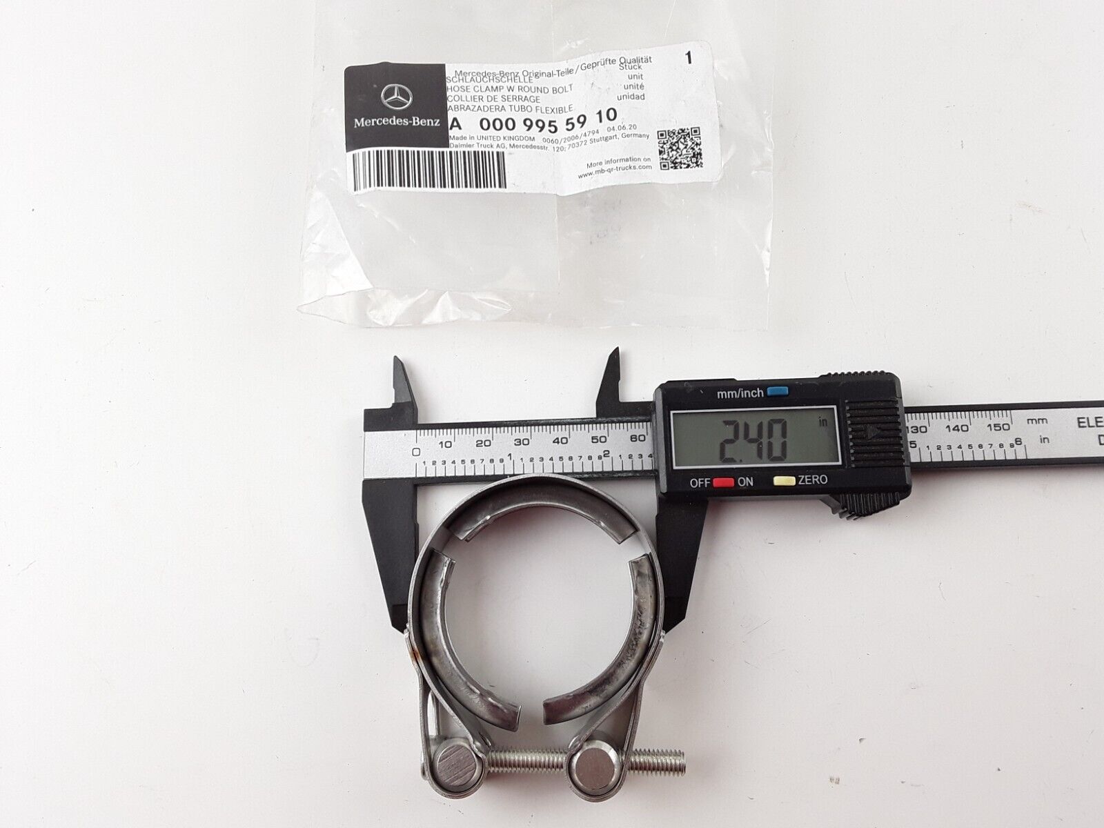GENUINE OEM Mercedes-Benz 926 EGR COOLER CLAMP A0009955910 DDEA0009955910 OM 460 - HotCarParts