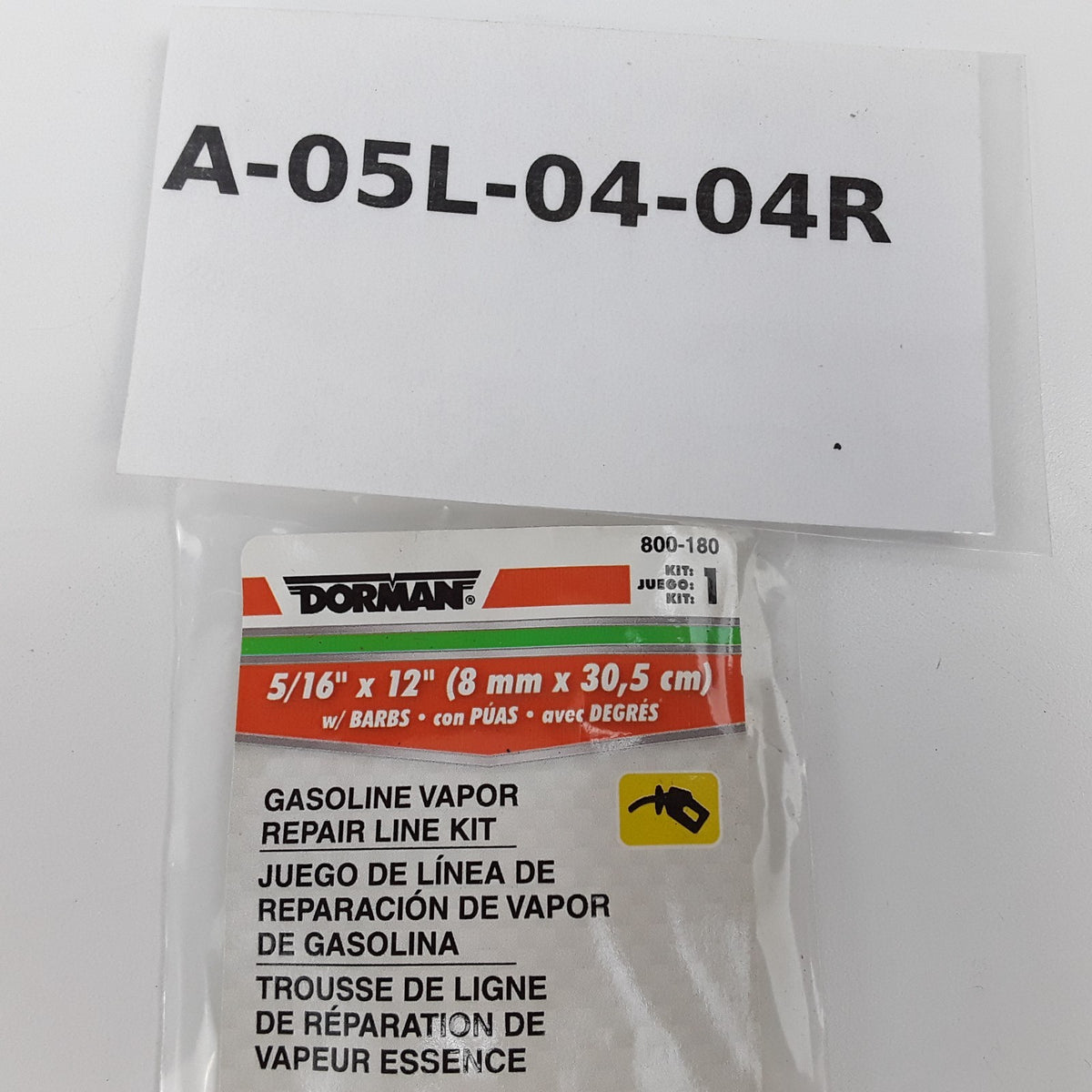 Dorman 800-180 Gasoline Vapor Repair Line Kit 5/16" x 12"