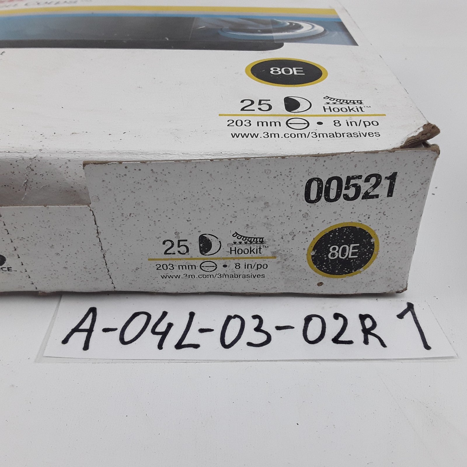 3M 00521 Green Corps Hookit Disc, 8 in 80 25 Discs Per Carton 5 Cartons Per Case