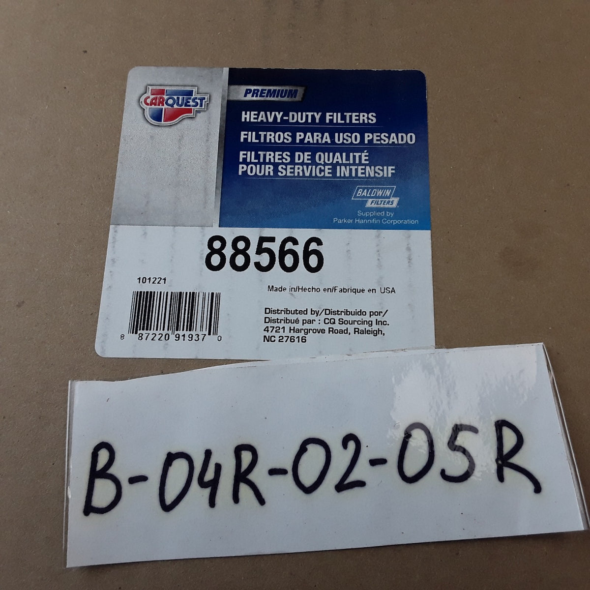 Carquest 88566 Outer Air Element with Fins Assembly Fits Dresser Equipment