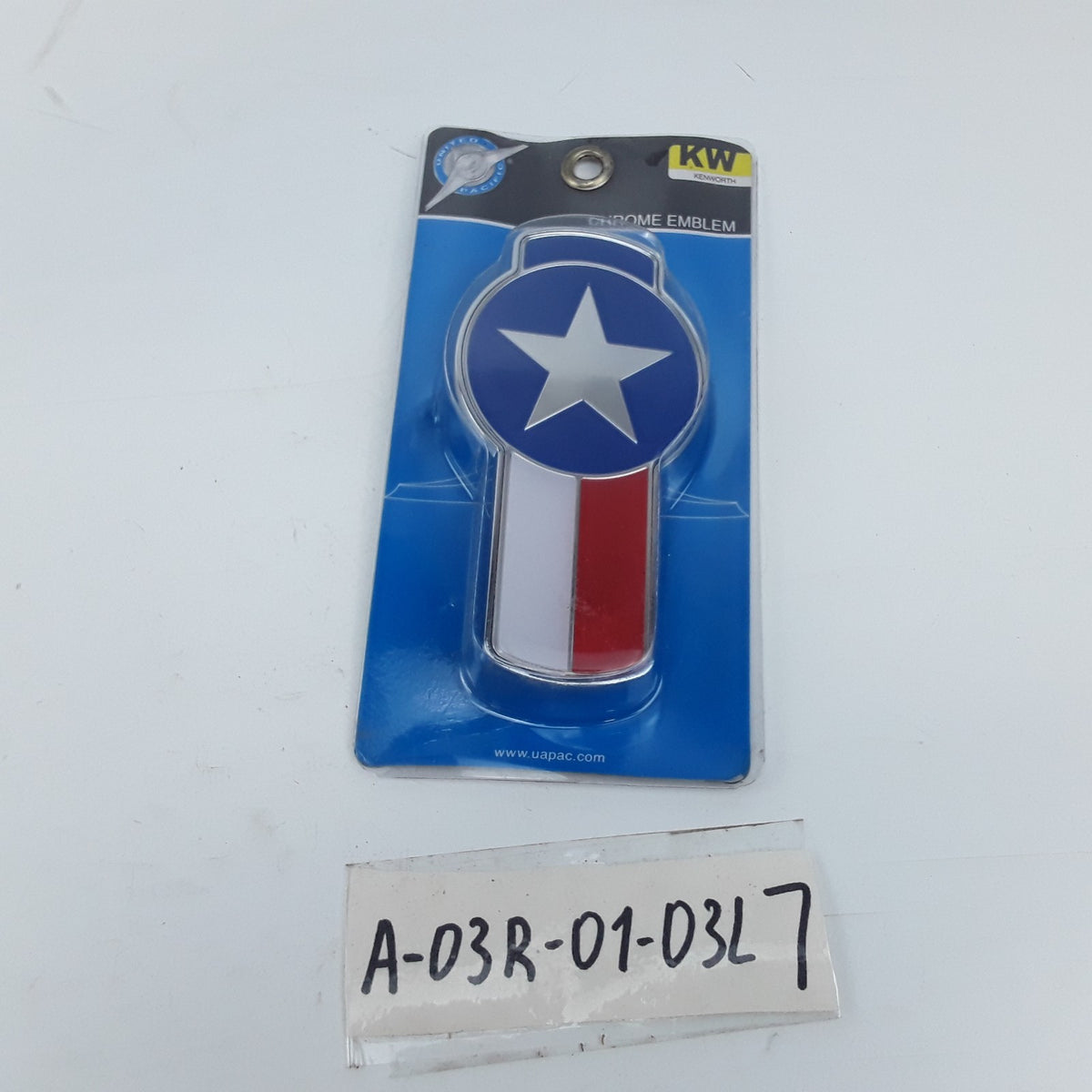 Emblem Chrome Die Cast Texas Flag Fits Kenworth C500 K270 K100 K370 1981-2025