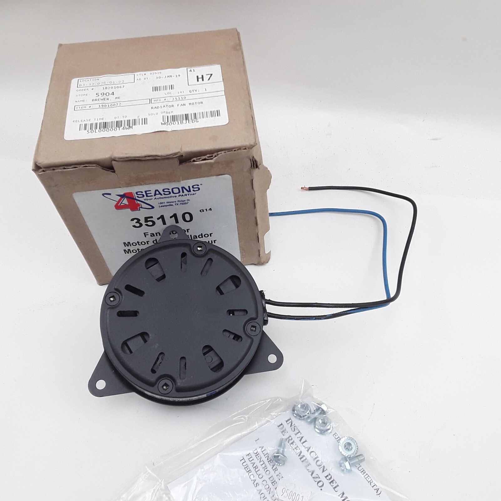 Engine Cooling Fan Motor Fits Chevrolet Prizm Suzuki Vitara Honda Odyssey Toyota