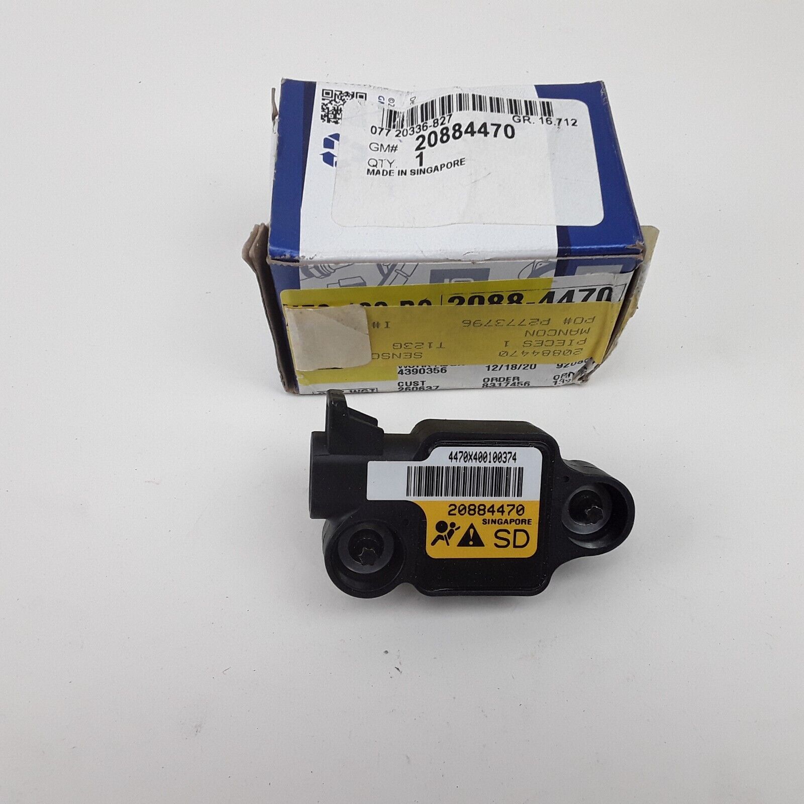GM 20884470 Body Impact Sensor for Cadillac, Chevrolet, GMC 2010-2014