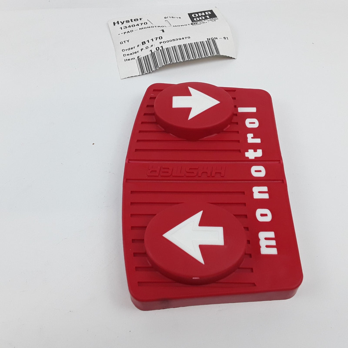 Genuine Hyster 1340470 Forklift Trucks Pedal Pad 5800475-27 Yale Monotrol System