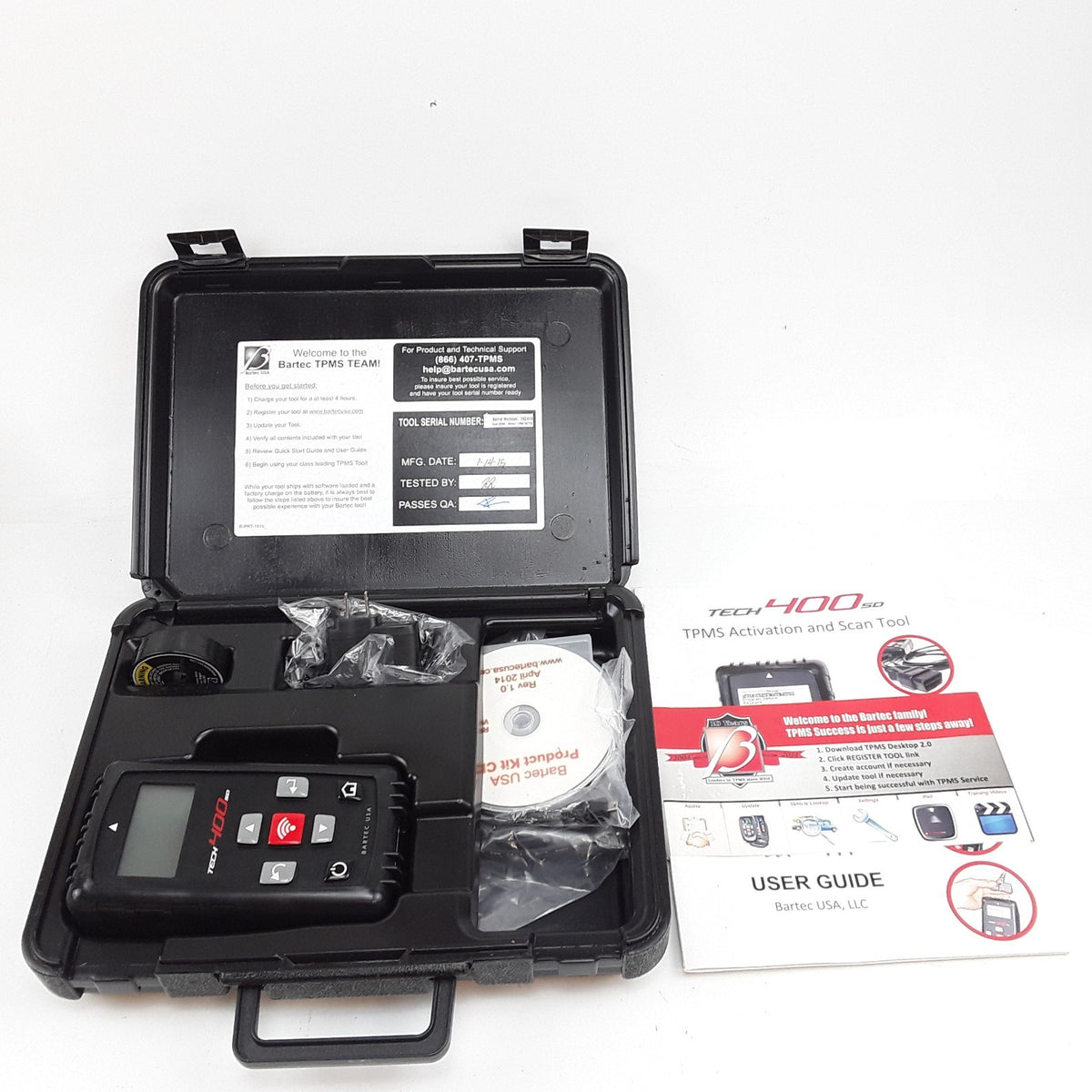Bartec Tech400SD TPMS Diagnostic Tire Pressure Monitoring System Tool WRT400SD
