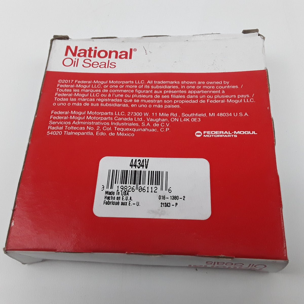 National Seals 4434V Differential Pinion Seal Fits Jeep TJ Wrangler (2003-2006)