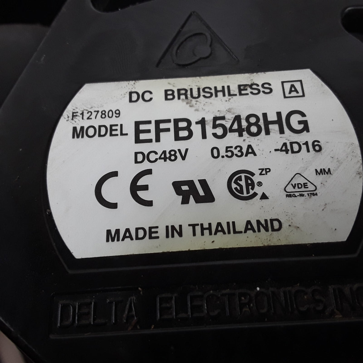 Delta Electronics EFB1548HG Brushless Cooling Fan Fits Crown SP3520-30 Forklift