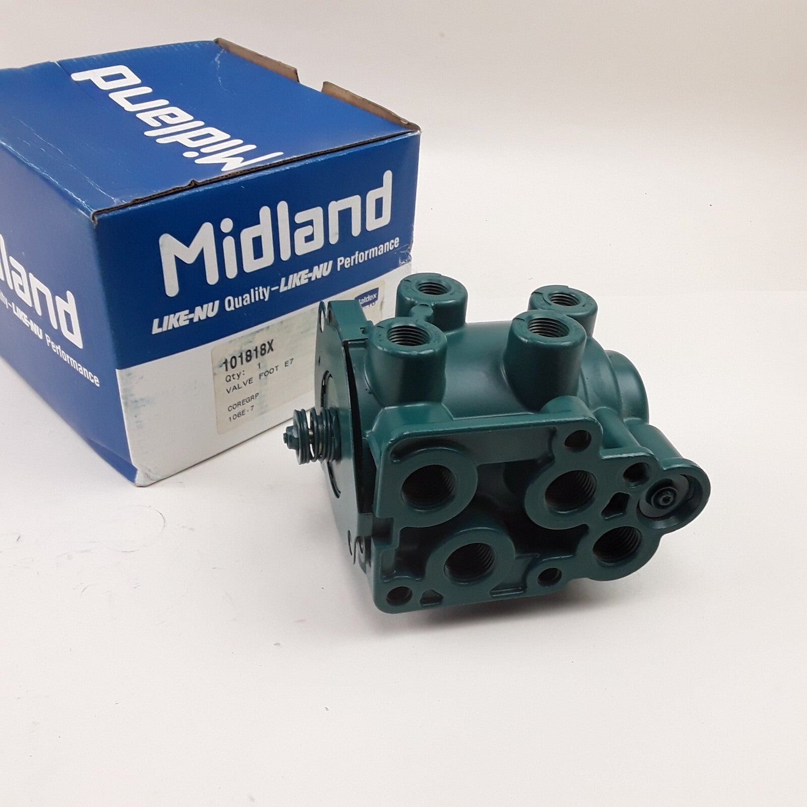 Haldex 101818X Reman Air Brake E7 Foot Control Valve Assembly Heavy Duty