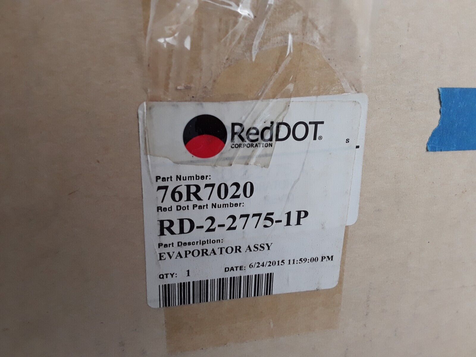 Red Dot Evaporator Coil for R-2510-0 15-3/64-in. - 76R7020 / RD-2-2775-1P - HotCarParts