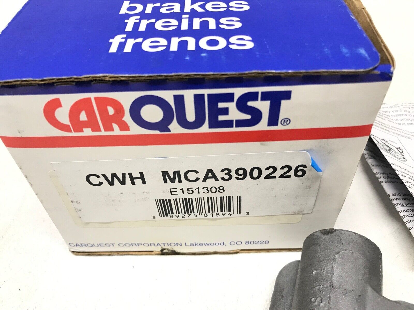 Brake Master Cylinder CARQUEST MCA390226 for Contour, Mystique FAST SHIPPING - HotCarParts