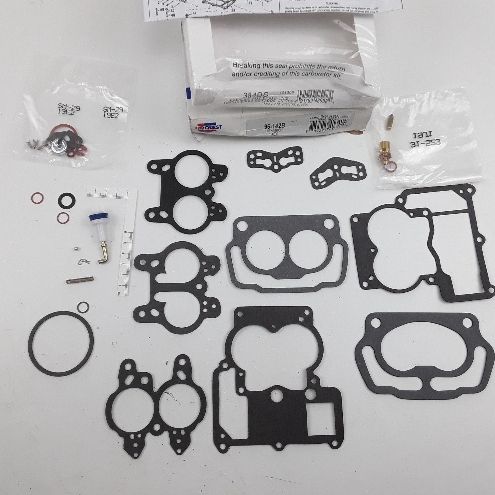 Carquest 96-142B Carburetor Repair Kit Fits Chevrolet GMC Jeep Pontiac 1966-1971