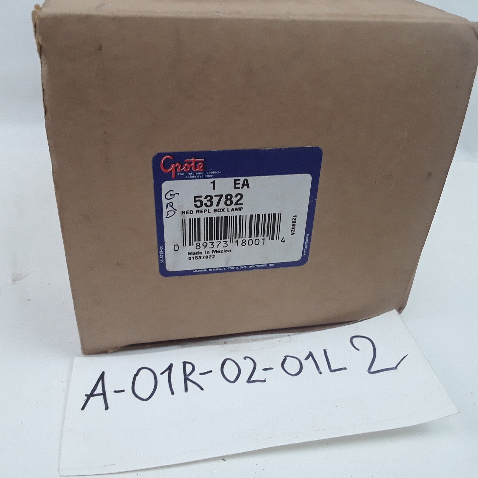 Grote 53782 5370 Right Side Stop Tail Turn Box Light with License Window
