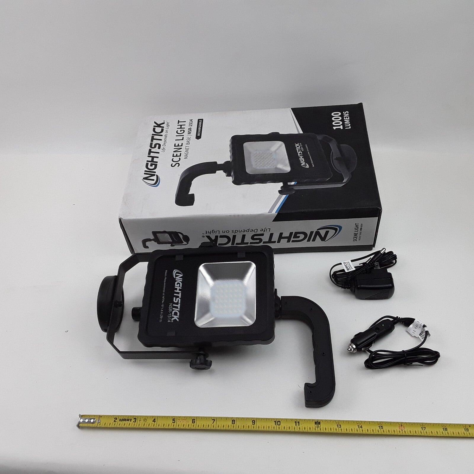 Nightstick NSR-1514 Rechargeable LED Scene Light 1000 Lumens W/ Magnetic Base
