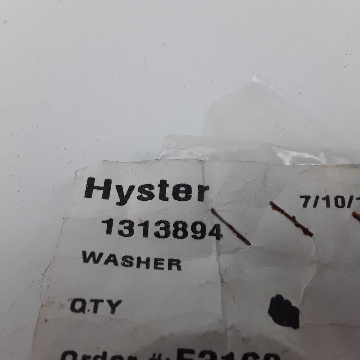 Hyster Washer 1313894 For Heavy Duty Forklift Fits Models G007, H007, J007, F007