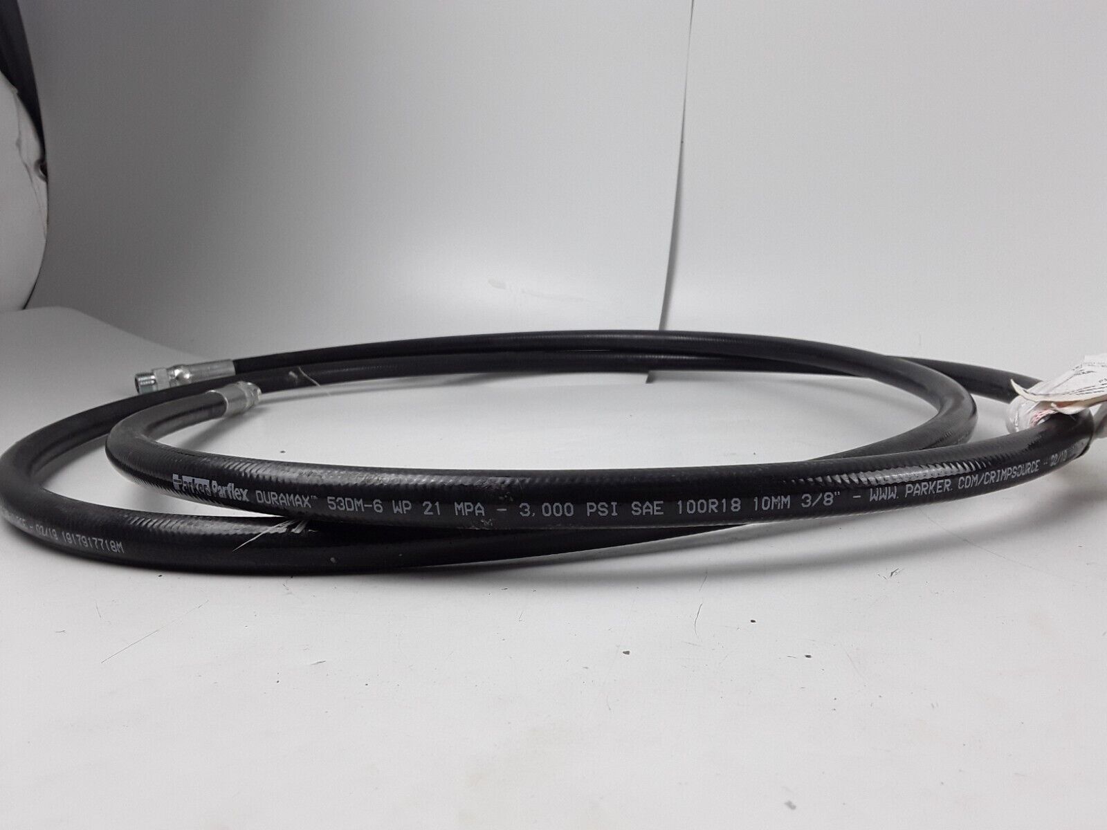 Hyster 4624156 Header Hose Assy 121 In Inch or 10 Ft 1 Inch Long Forklift Parts - HotCarParts