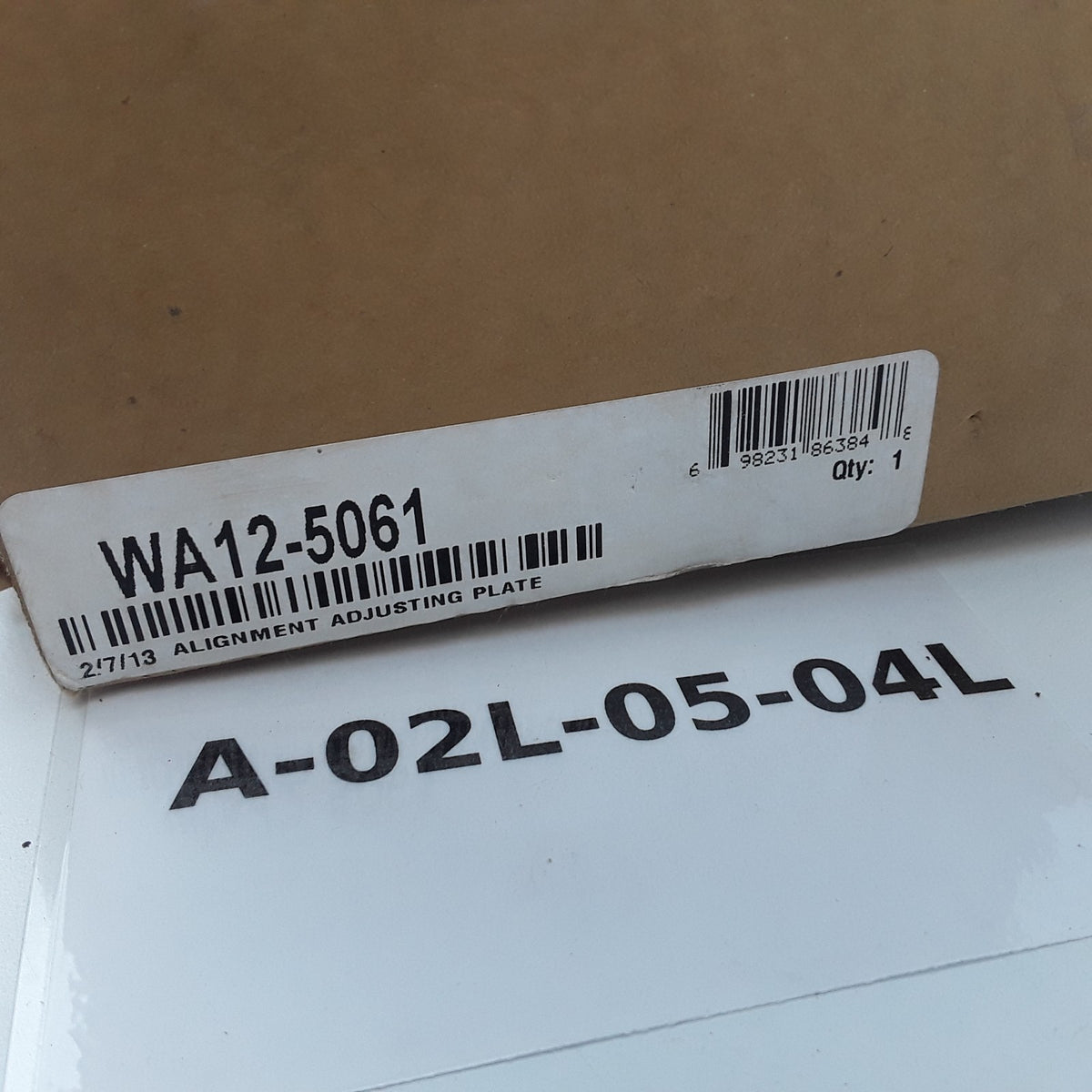 World American WA12-5061 Alignment Adjustment Plate Fits Hutchens H-900 Series