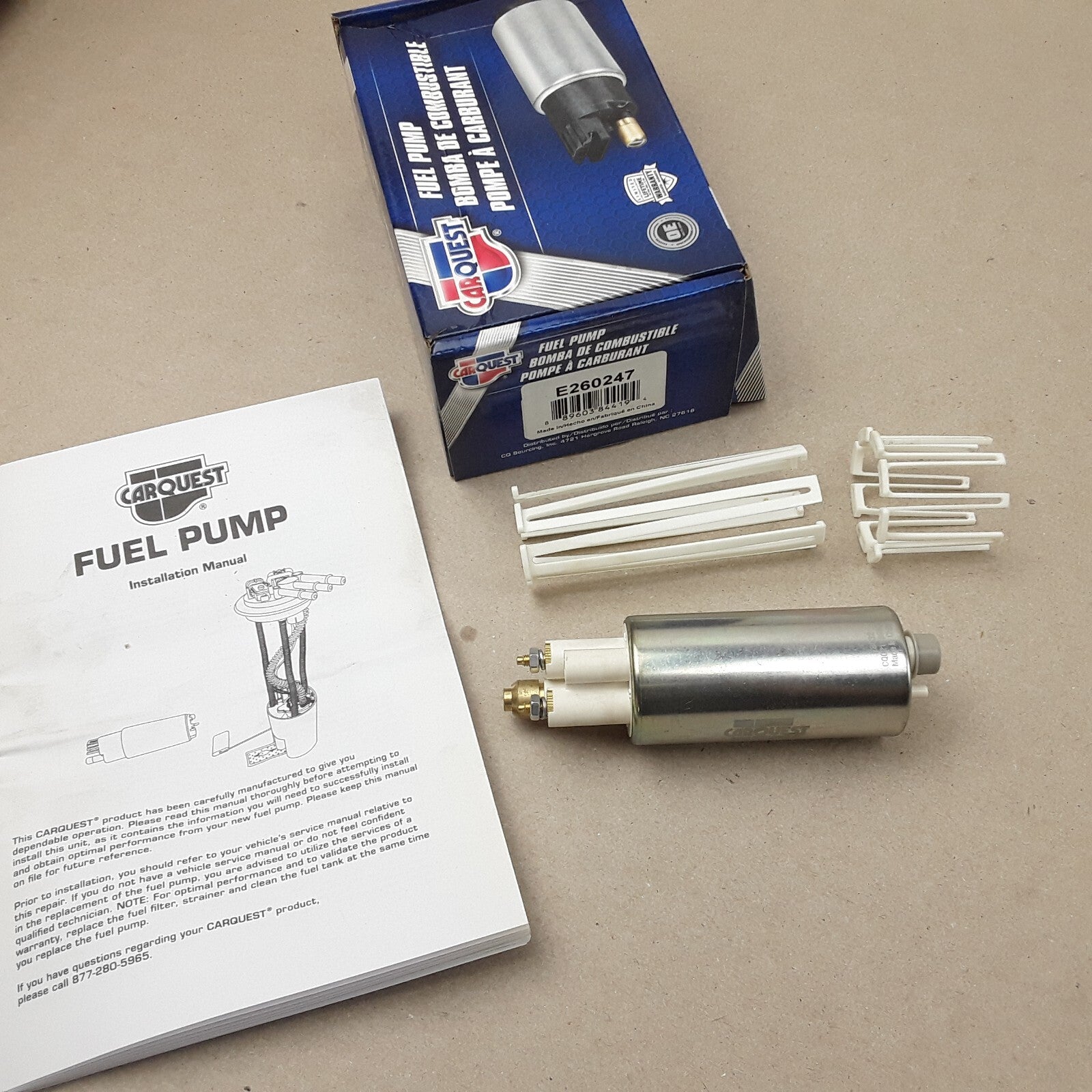 Carquest E260247 Electric Fuel Pump Fits Nissan Pickup D21 (1986-1992, 1995)