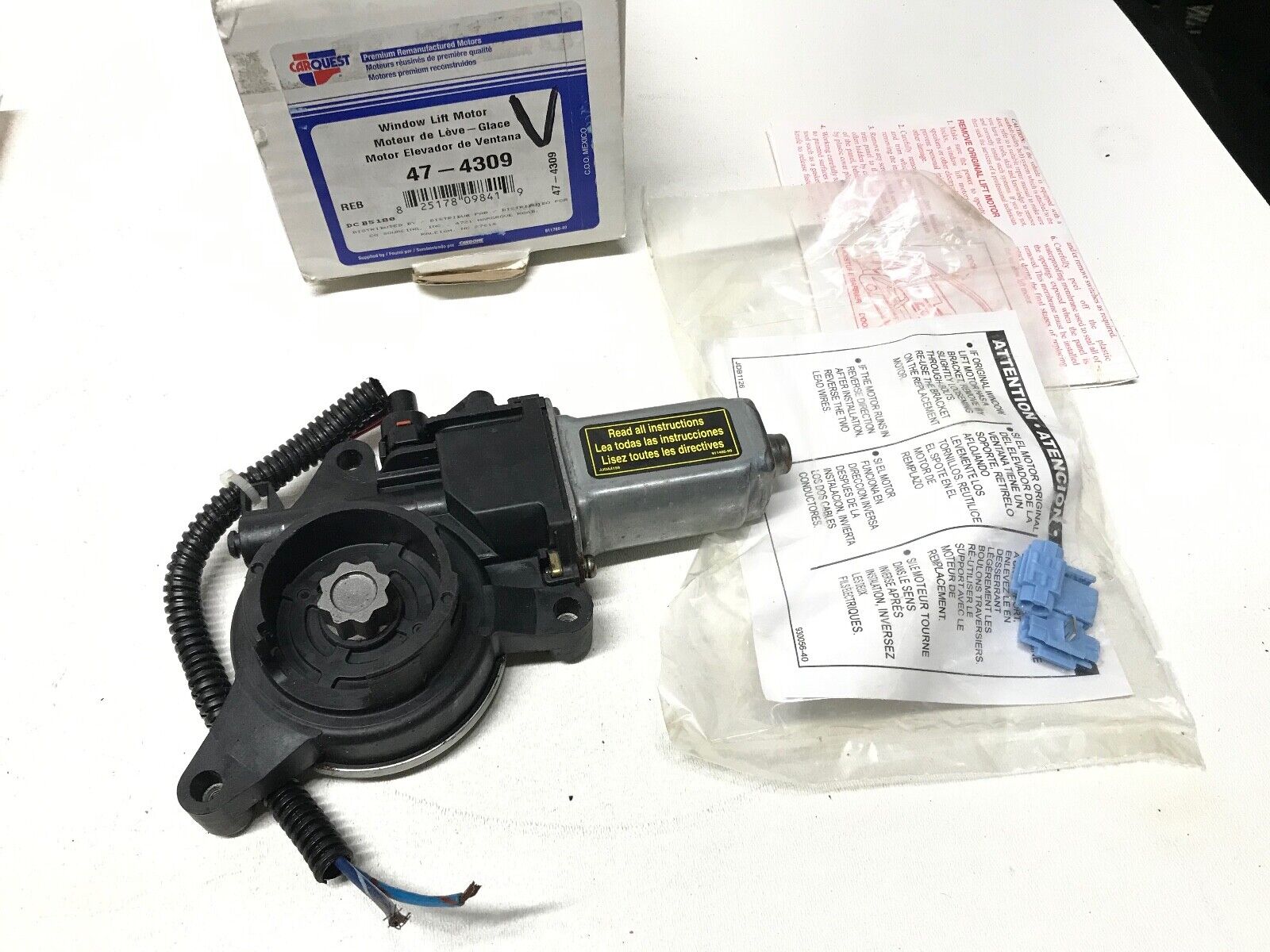 Power Window Motor-Window Lift Motor CARQUEST 47-4309 Reman for Acura, Honda, Is - HotCarParts