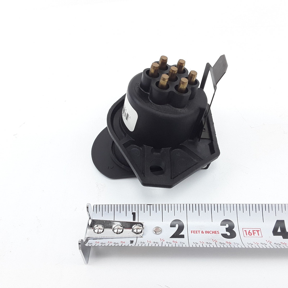 16-726 Phillips 7-Way Havy Duty STA-DRY 2-Hole Bullet w/locking clip Socket