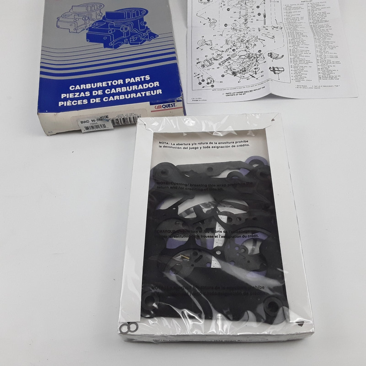 Carburetor Repair Kit Fits Cadillac Buick Chevrolet Oldsmobile Pontiac 1980-1990