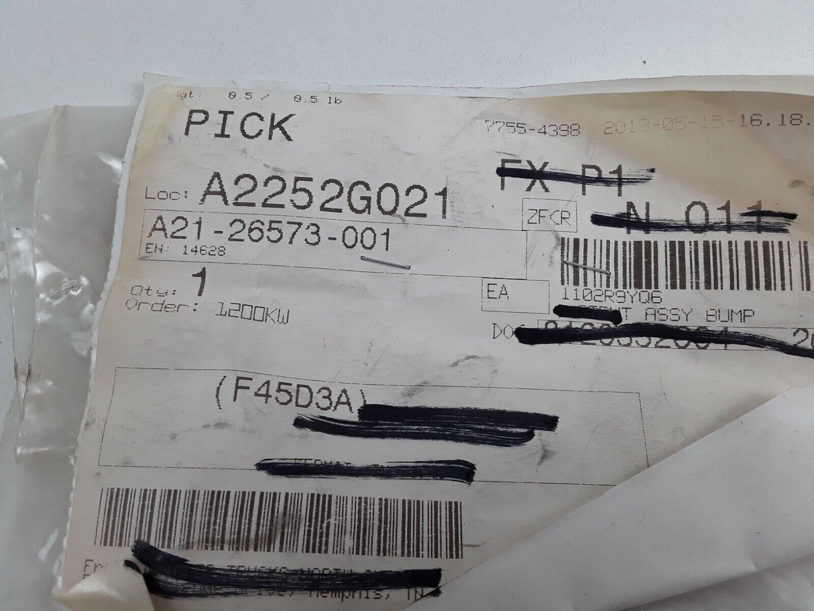 FREIGHTLINER A21-26573-001 - BRACKET STRUT BUMPER FRONT RH A2126573001 - HotCarParts