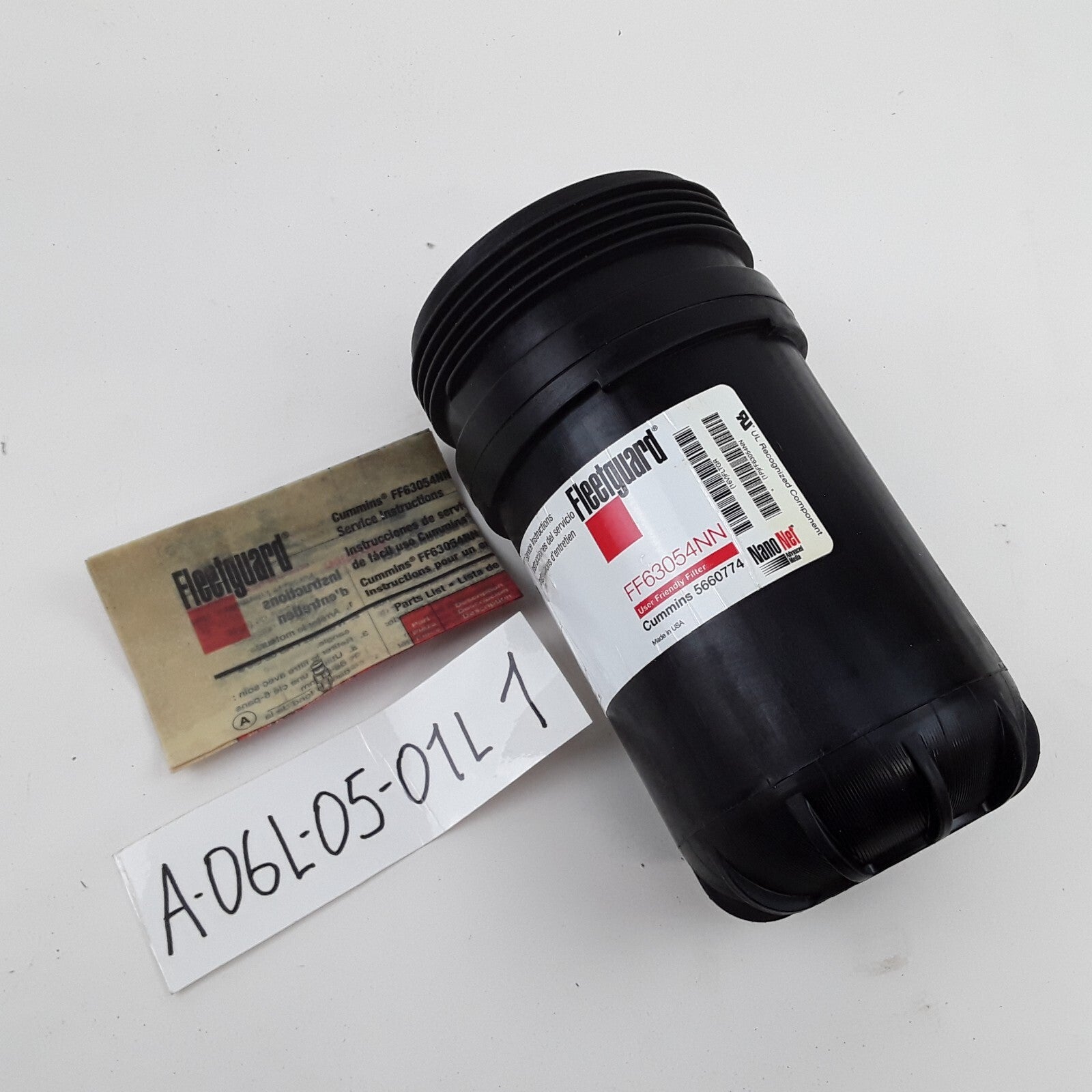 Fleetguard FF63054NN Heavy Duty High Performance Hydraulic Fuel Filter