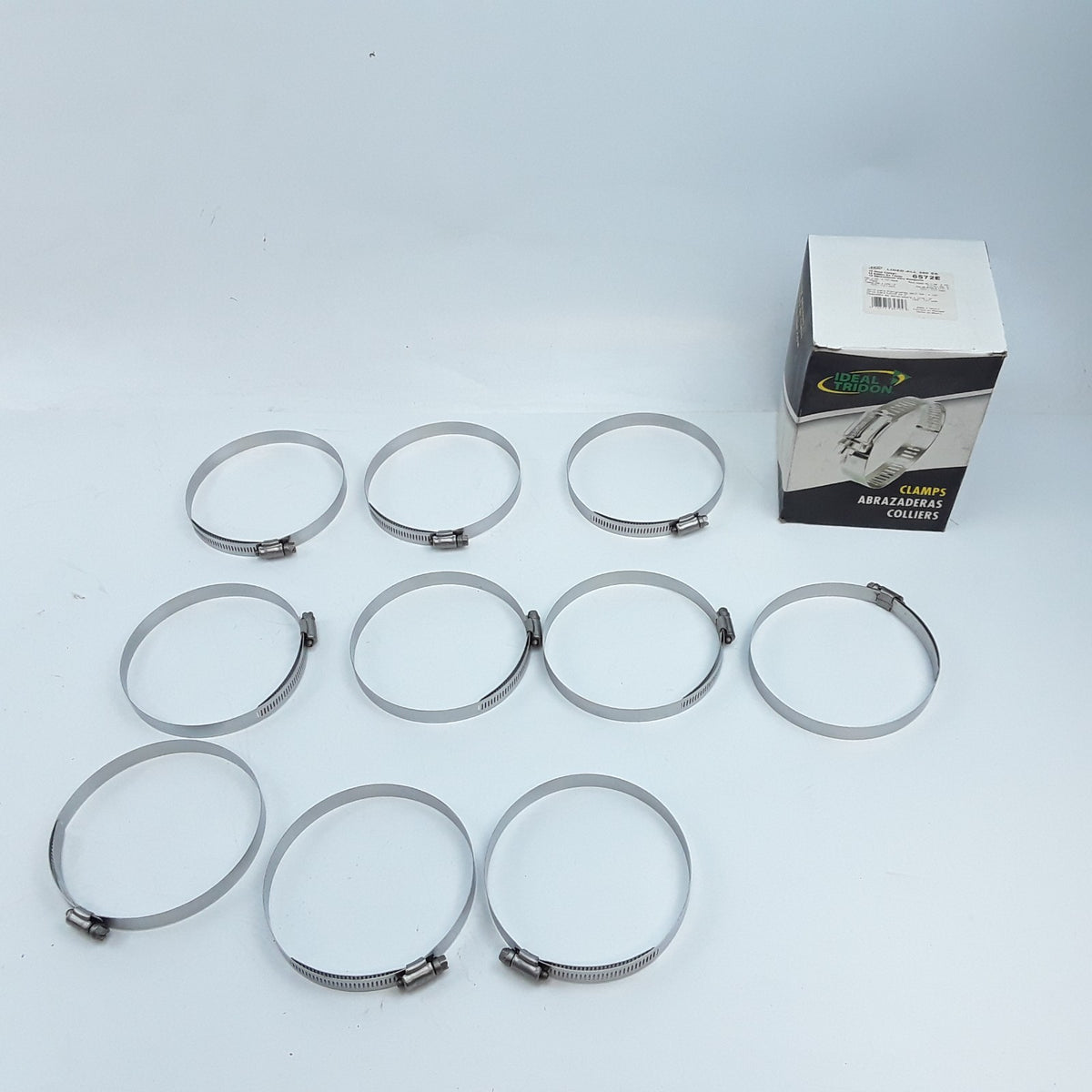 Ideal 6572E Lined-All 300 SS Hose Clamps 4 1/16" - 5" Fits 3 3/4" to 4 1/2" Hose