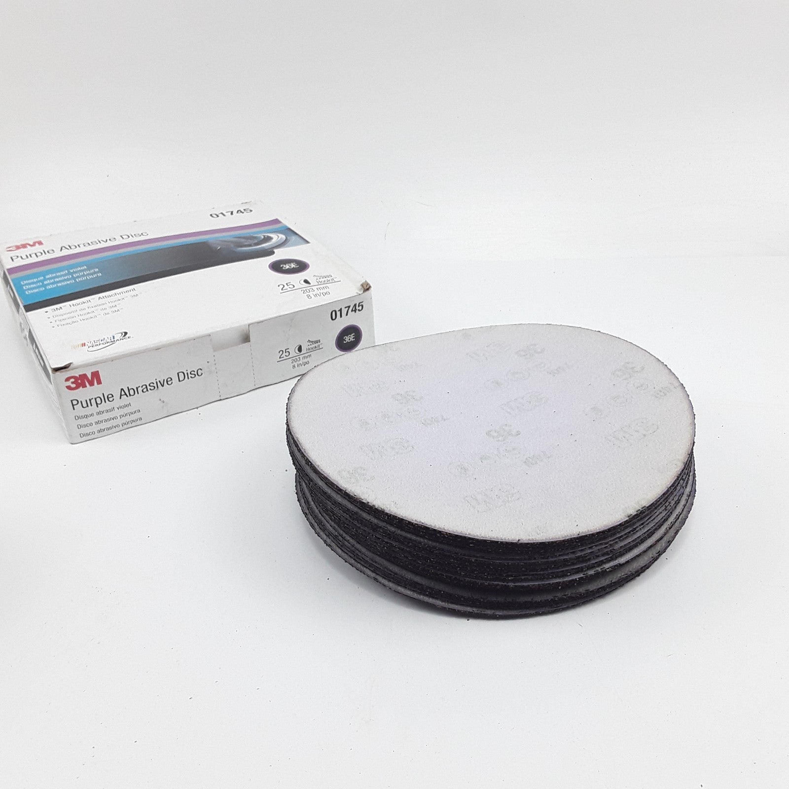 3M Hookit 051144-01745 381C N 36 Type C Abrasive Discs, Grade 16, 7" x 7/8"