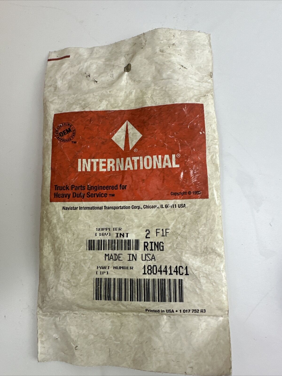 INTERNATIONAL SEAL RING 1804414C1 2PCS. - HotCarParts