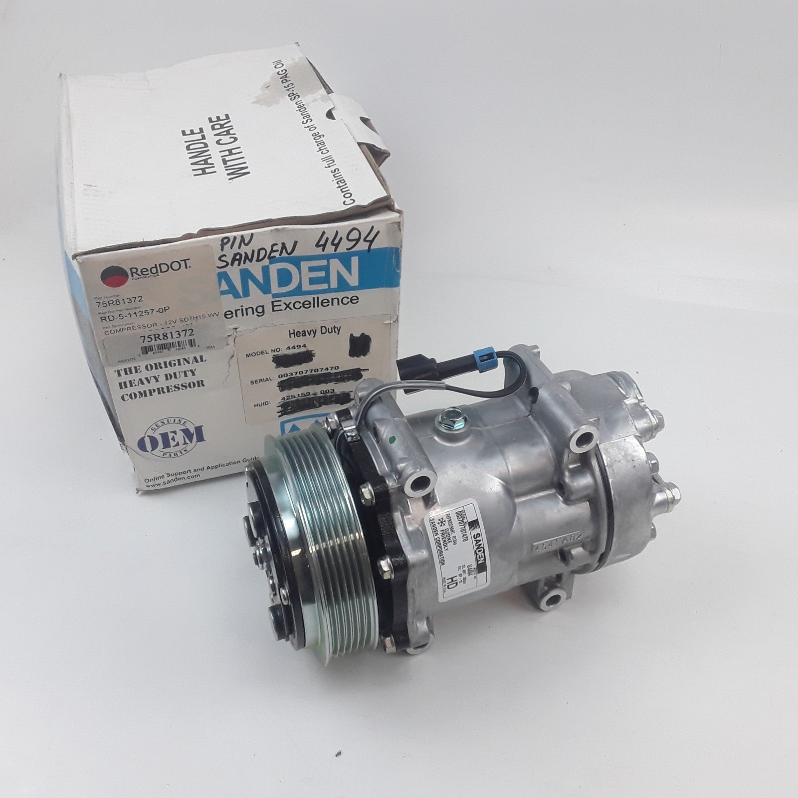 A/C Compressor Fits Volvo VN VHD VNL VNM 2002 2003 2004 2005 2006 2007 2008-2016